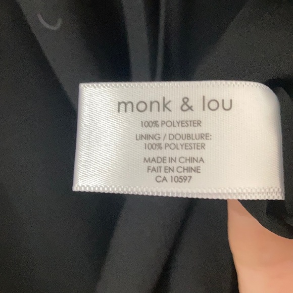Black cinch-waist Monk & Lou dress. Medium. - Picture 4 of 4